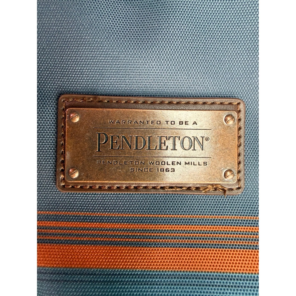 Pendleton Rolling Duffel Bag 22 Inch Turbulence Blue Southwestern Travel Luggage - Picture 2 of 11